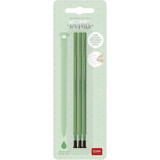 Legami - 3 recargas para caneta de gel em verde ㅤ