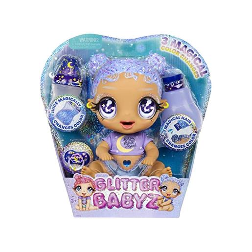 Glitter Babyz Doll Series 2 - Selena Stargazer, boneca olhos de lua com acessórios