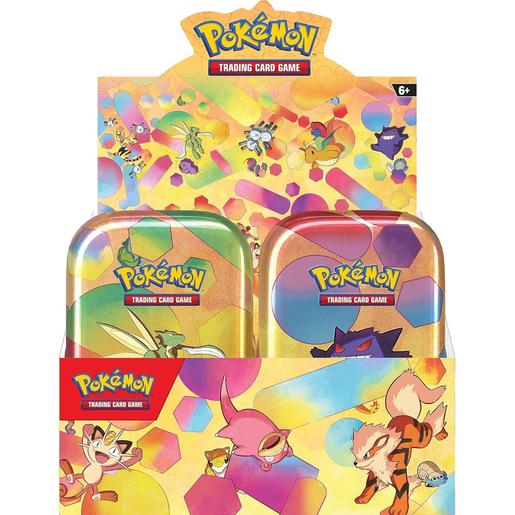 Pokemon - Mini lata de jogo de cartas comerciais Pokémon Scarlet & Violet ㅤ