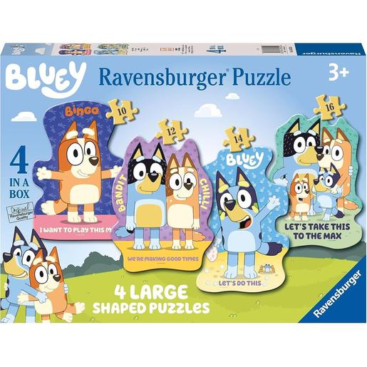 Ravensburger - Bluey - 4 Puzzles progressivos de 10, 12, 14 e 16 peças