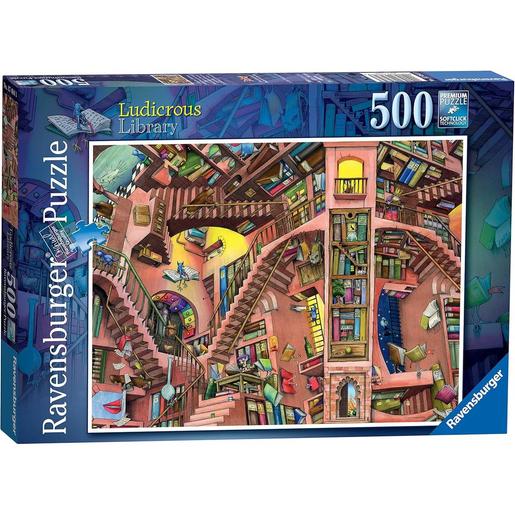 Ravensburger - Puzzle a biblioteca extravagante, 500 peças ㅤ