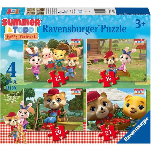Ravensburger - Puzzle 4 numa caixa de verão e Todd ㅤ