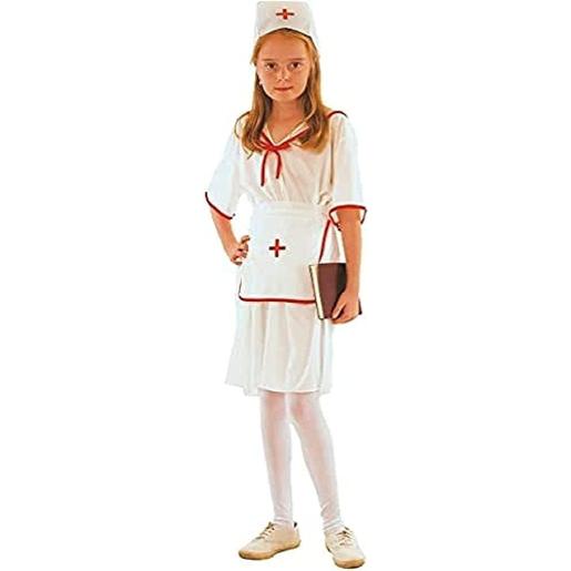 Fantasia de enfermeira infantil, cor branca M ㅤ