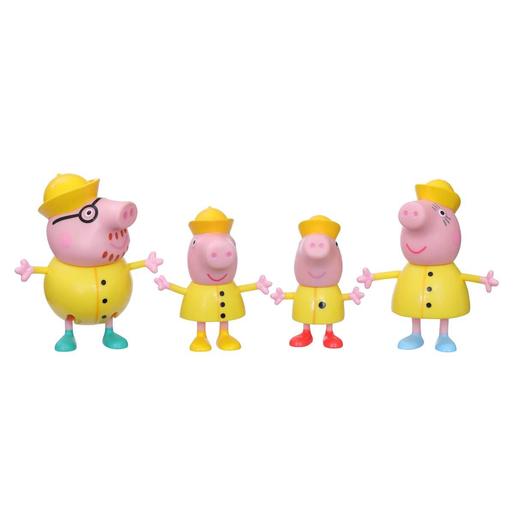 Porquinha Peppa - Peppa e a sua família num dia chuvoso