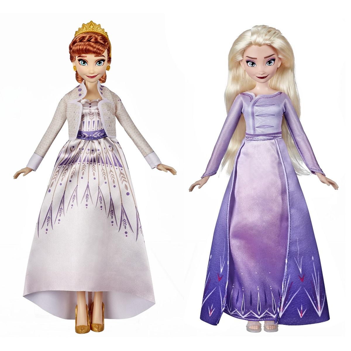 Disney-Frozen 2 Conjunto de Boneca Princesa com Acessórios, Elsa e Anna,  Conjuntos Opa, Brinquedos para Meninas