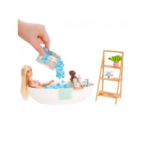 Barbie - Conjunto de boneca e casa de banho