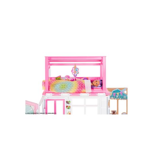 Barbie - Casa de bonecas de 2 andares com acessórios de brinquedo ㅤ