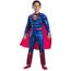 Rubie's - Superman - Fantasia Superman Black Line Deluxe para crianças com capa e macacão musculoso ㅤ