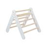 MeowBaby - Escada de madeira Montessori branca para escalada infantil