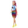 Barbie - Muñeca Pelo arcoíris y leopardo