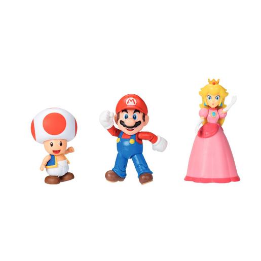 Super Mario - Pack 3 figuras do Mario e os seus amigos