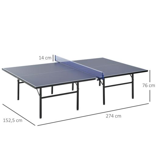 Homcom - Mesa de ping-pong dobrável com rede