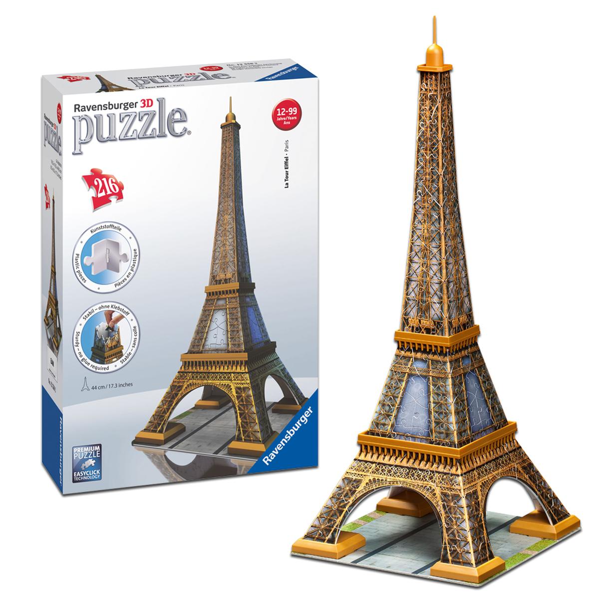 Puzzle 3D Madeira Torre Eiffell