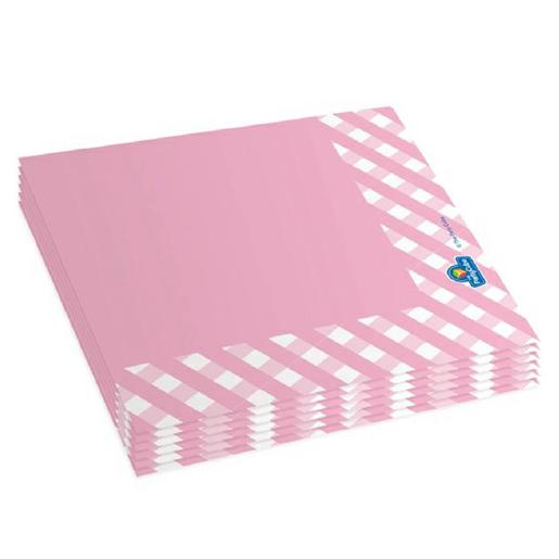 Pack 20 guardanapos de papel - Quadrados rosa