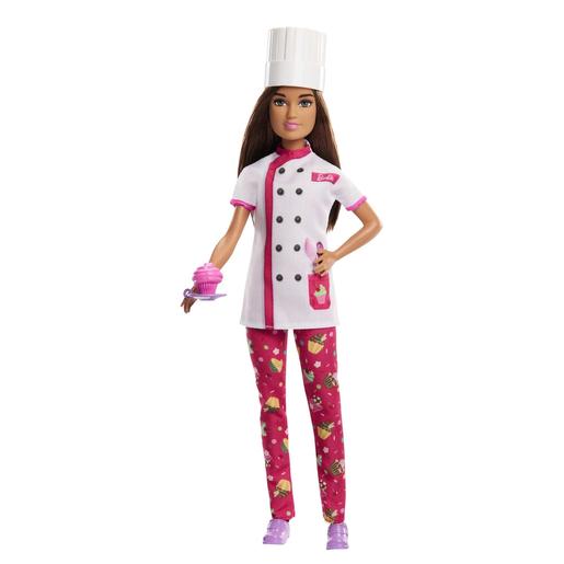 Barbie - Boneca Chef Pasteleira com Acessórios e Cupcake ㅤ