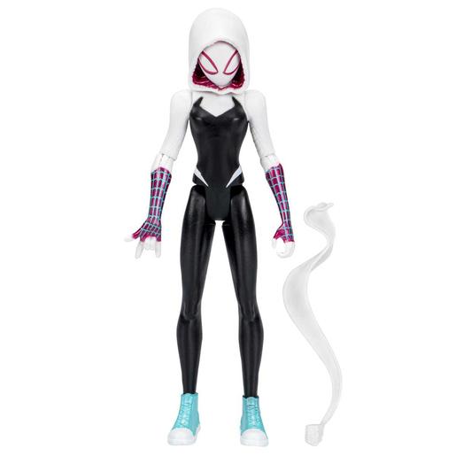 Marvel - Spider-man - Figura de ação Spider-Gwen 15 cm com acessório do Spider-Verse ㅤ