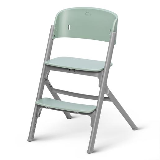 Kinderkraft - Cadeira alta Livy com cadeira de balanço Calmee Verde-Cinza
