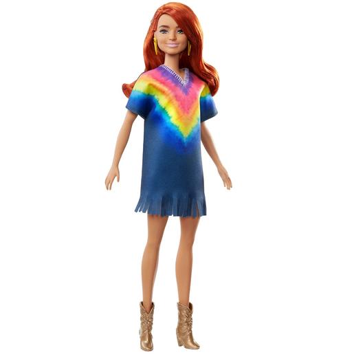 Barbie - Boneca Fashionista - Vestido Estampado Tie-Dye