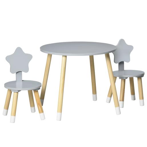 Homcom - Conjunto de mesa e duas cadeiras estrela