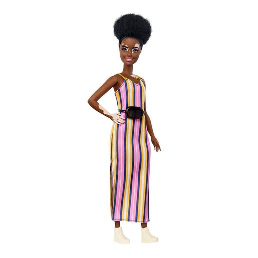 Barbie - Boneca Fashionista - Vestido Riscas