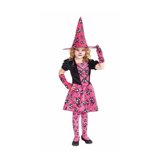 Fato infantil - Bruxa rosa 5-7 anos