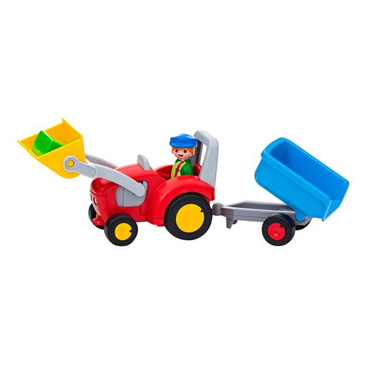 Playmobil 1.2.3 - Trator com Reboque - 6964