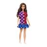 Barbie - Muñeca Fashionista - Vestido Estampado Escocés