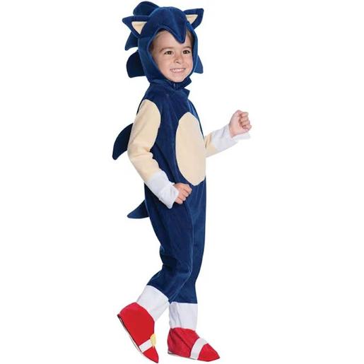Rubie's - Fantasia Sonic para bebé com cobre-sapatos e acessório de cabeça, 2T-4T ㅤ