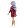 Barbie - Muñeca Fashionista - Vestido tartán con estrellas