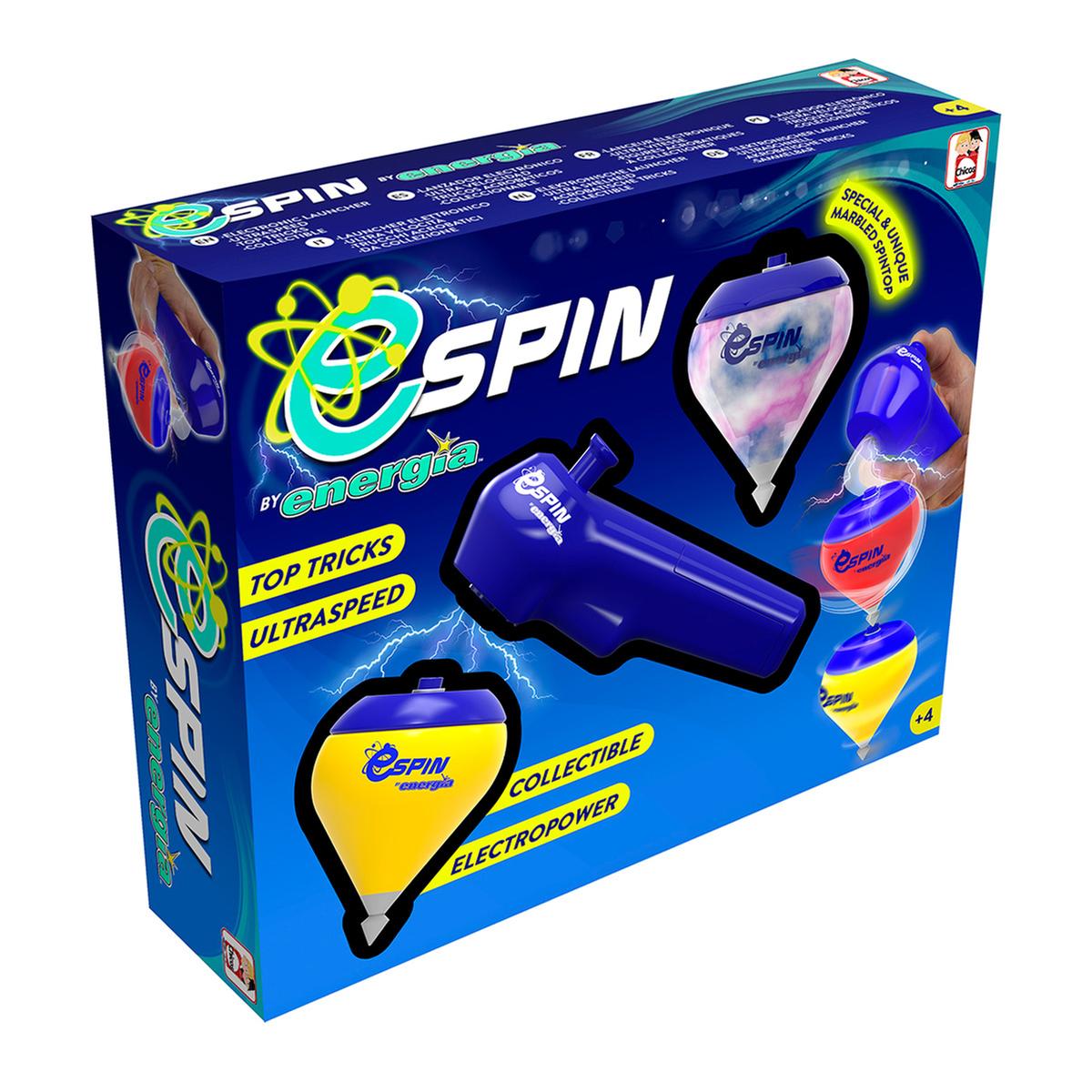 E-Spin Energia 2 Peões Com Lançador Electropower Fábrica de Brinquedos 89085