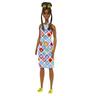 Barbie - Muñeca Barbie Fashionista afroamericana con vestido crochet y accesorios ㅤ