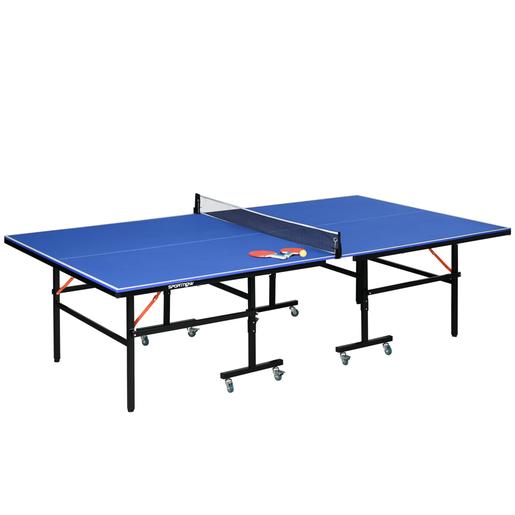 Outsunny - Mesa de Ping Pong Dobrável com Rede, Raquetes e Bolas