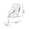 Asalvo - Cadeira de auto I-Size Dickens Fix Preta 40-150 cm