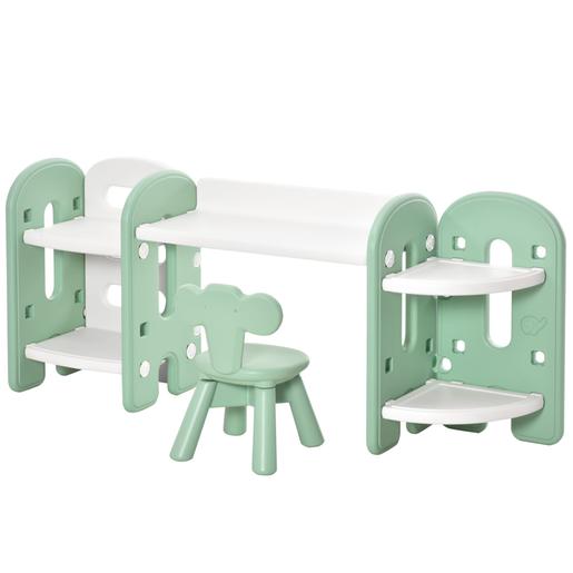 Homcom - Mesa para crianças Secretária com cadeira e prateleiras