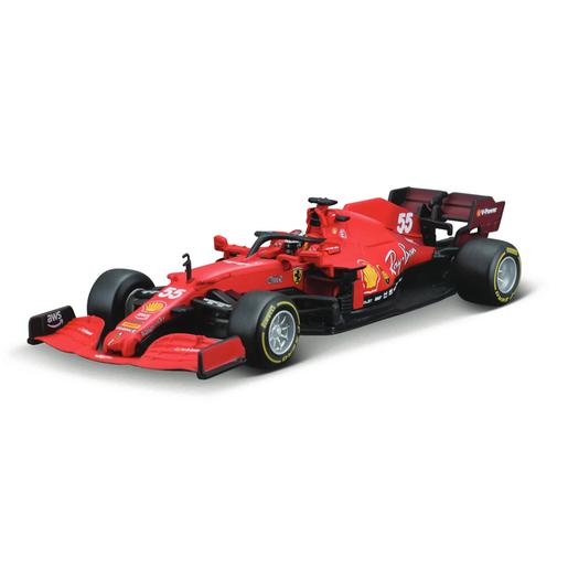 Bburago -  Scuderia Ferrari  F1 SF21 Carlos Sainz 1:43 com capacete