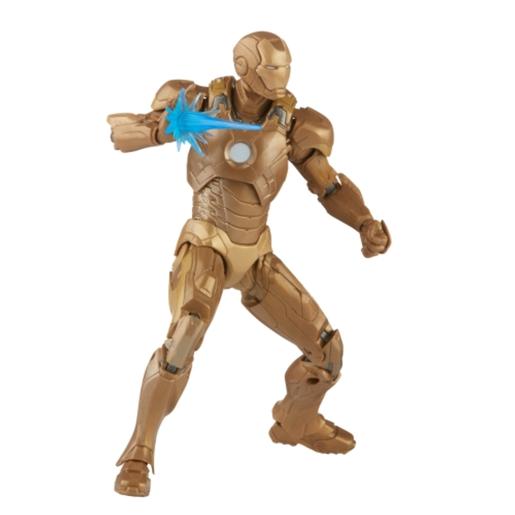 Marvel Os Vingadores - Pack 2 figuras Iron Man Ouro Mark XXI e Happy Hogan 15 cm