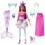 Barbie - Boneca Dreamtopia com roupas e acessórios de sereia, unicórnio e princesa ㅤ