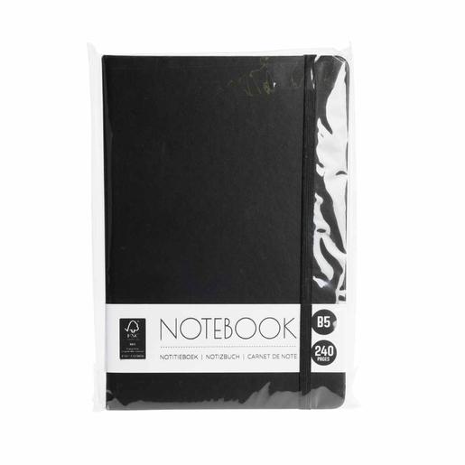 Caderno de notas 120 folhas - preto