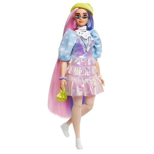 Barbie - Boneca Extra - Cabelo rosado e roxo