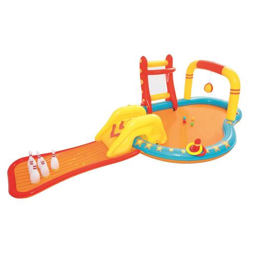 BestWay - Piscina insuflável infantil com escorrega e jogos 435x213x117 cm ㅤ