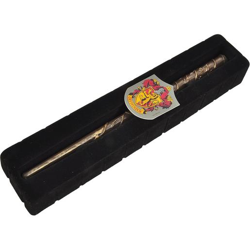 Harry Potter - Varinha mágica Harry Potter de 30cm com emblema Gryffindor em caixa de presente