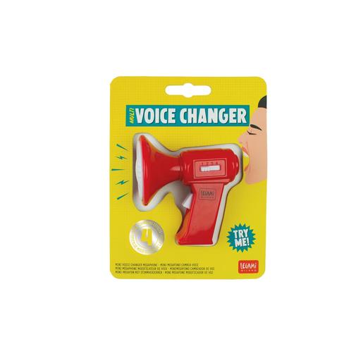Minimegafone trocador de voz em cor vermelha ㅤ
