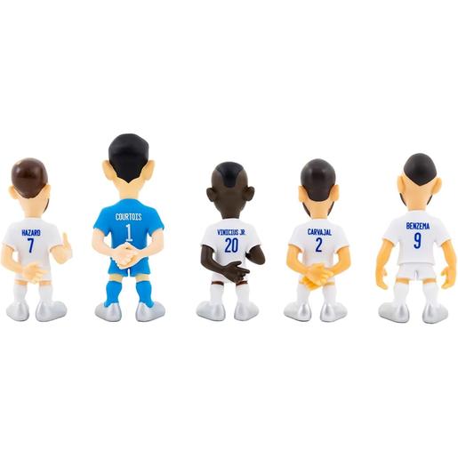 Real Madrid CF - Pack de 5 miniaturas de jogadores do Real Madrid CF de 7 cm ㅤ