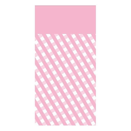 Toalha de mesa quadrados rosa