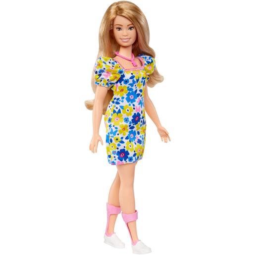 Barbie - Boneca Barbie Fashionista com vestido de flores e acessórios da moda ㅤ