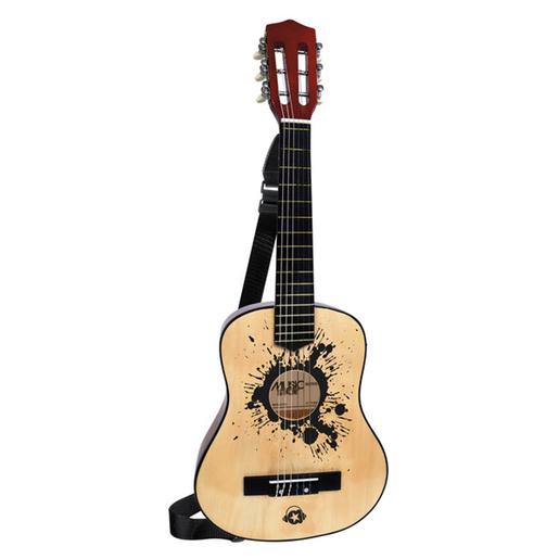 Guitarra de madeira 75 cm ㅤ