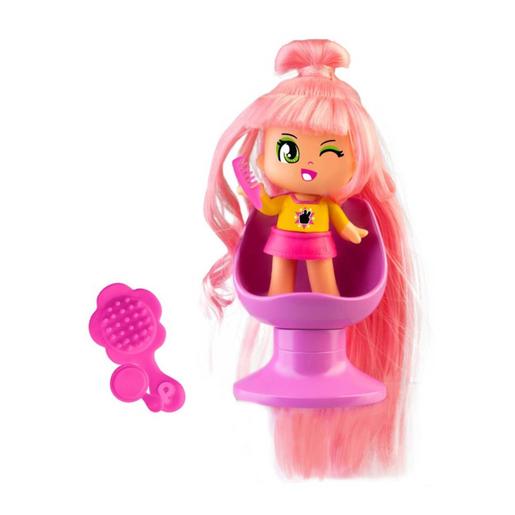 Pinypon - Super cabelo rosa - Boneca com cabelo comprido