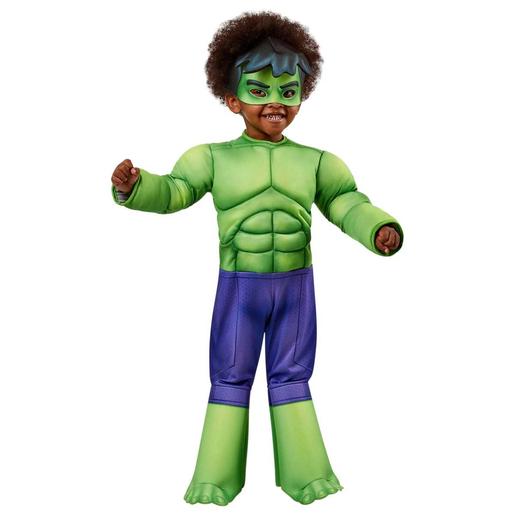 Marvel - Hulk - Fantasia infantil Hulk e Spidey Amazing Friends tamanho 3-4 ㅤ