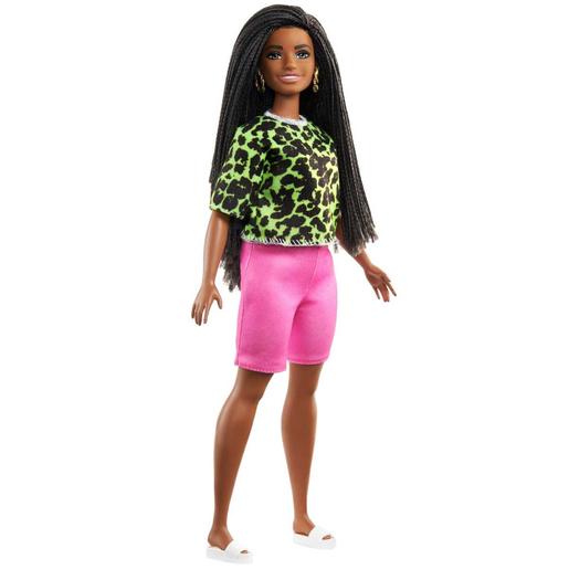 Barbie - Boneca Fashionista - T-shirt néon leopardo
