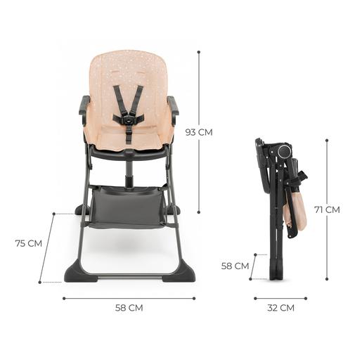 Kinderkraft - Cadeira alta Foldee Rosa